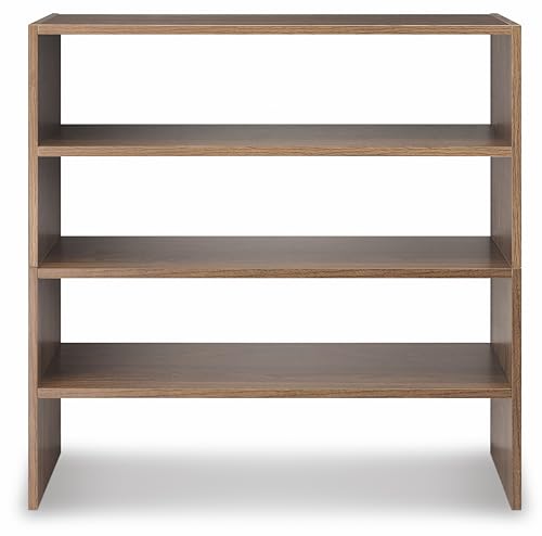 Whitmor Wood Stackable 2-Shelf Shoe Rack, Walnut, 24 inches，2 Pack - color: Brown, size: 24 INCH X2