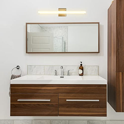 Ultralux Slim LED Vanity Light Bar - Wall Mounted LED Light Bar - TRIAC Dimmable, Modern Bathroom Light Fixture - 14.5 W, 3000K, Bright LED Vanity Mirror Light - (24 inch - 1 Pack, Brushed Nickel) - color: Brushed Nickel