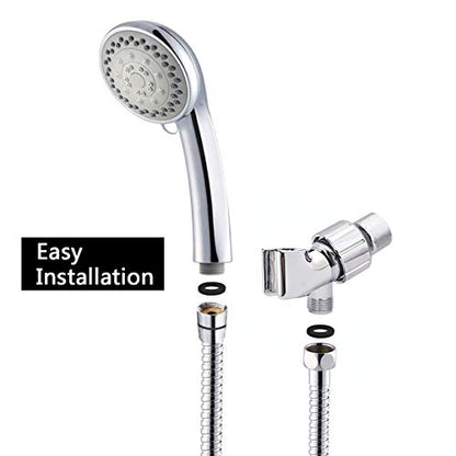 Shower Head with Handheld, Long Hose 4.9 Ft, 5 Spray Modes | High-Pressure Shower Wand, Detachable Sprayer Attachment for Bathing, Bathroom Cleaning & Pet Washing, Easy Install