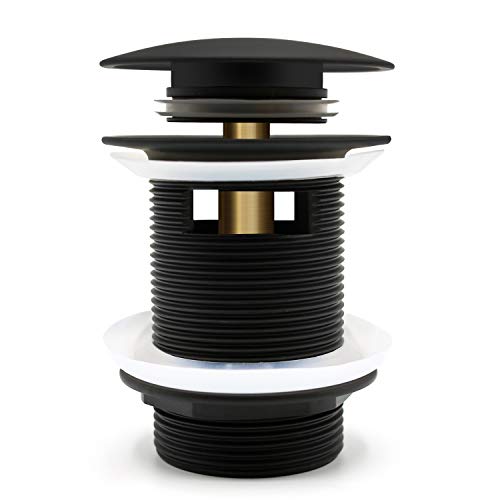 FerdY Pop-up Drain for Freestanding Bathtub, cUPC Certification, Freestanding Bathtub Drain Stopper, Matte Black - color: Matte Black