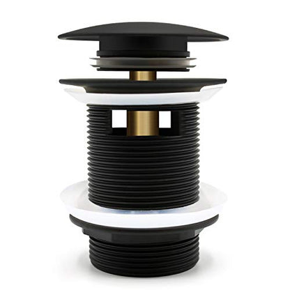 FerdY Pop-up Drain for Freestanding Bathtub, cUPC Certification, Freestanding Bathtub Drain Stopper, Matte Black - color: Matte Black