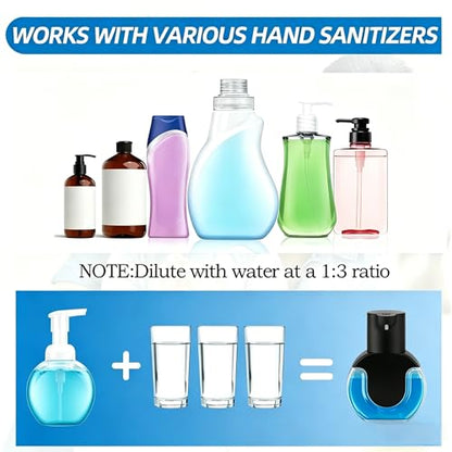 Automatic Soap Dispenser Touchless,Rechargeable Foaming Soap Dispenser,15oz/420ml Smart Hand Soap Dispensers,4-Level Adjustable,Wall Mount for Bathroom Kitchen Dish Soap,Hands-Free (Black) - color: Black, style: Foam
