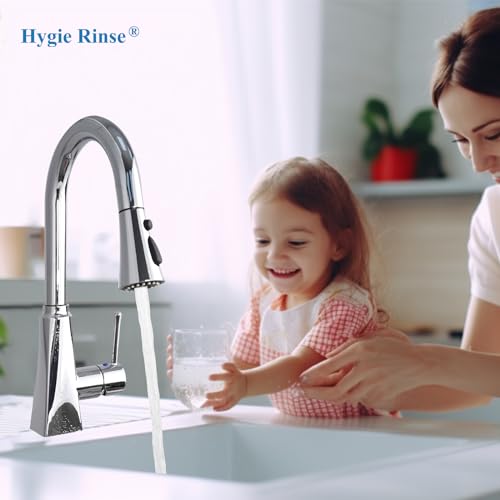 Universal Kitchen Faucet Head Replacement, 3 Modes, 15 Adapter Kit, Chrome | NSF/ANSI/CAN 372 Certified, Compatible with Kohler/Moen/Delta Faucet, 3 Function Pull Down Sink Faucet Spray Head G1/2 - color: Chrome