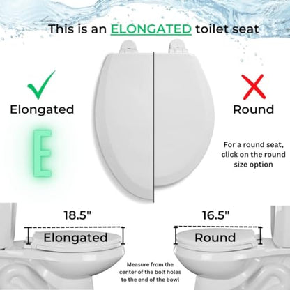 Centoco Lift & Clean, Slow Close Elongated Toilet Seat, USA, Biscuit | Closed Front, Cover, Plastic, Made in the USA, 3800SCLC-416 - color: Biscuit, size: Elongated, style: Lift and Clean and Slow Close