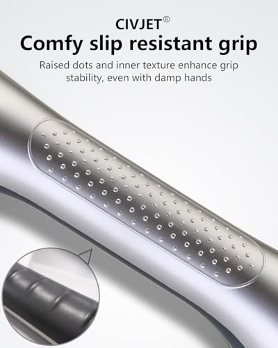 Shower Handles for Elderly Suction Grab Bars for Bathtubs Bathtub Rails | bar Safety 200 lbs Walls Handicap Heavy Duty Holder Hooks to Lift Large Tile Glass Suction Cups Tool chair - color: Gray - 2PK