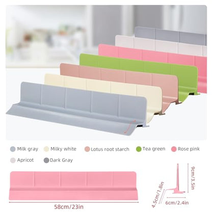 23" Ultra Silicone High Sink Splash Guard, Pink | Released in 2026, Self-Draining Water Splash Guard, for Kitchen Sink&Bathroom&Island, 3.5" Splash Guard, 7 Strong Suction Cup - color: Pink