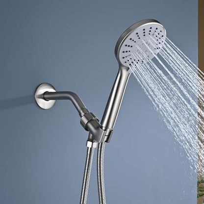 70-Inch Shower Hose, Kink-Free Stainless Steel Shower Hose – Electroplated Handheld Hose Attachment with Stainless Steel Insert & Nut for Pet Bathing and Cleaning (Brushed Nickel) - color: Brushed Nickel, size: 70 Inch