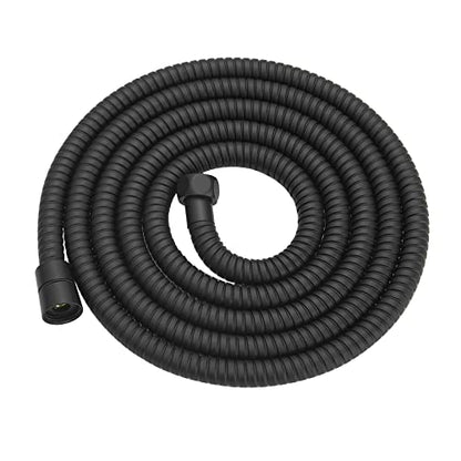 RUMOSE 98 inches Extra Long Shower Hose, Black | Shower Head Extension Hose, Attachment Flexible Handheld Shower Sprayer Hose, Stainless Steel Shower Tube - color: Black, size: 98"