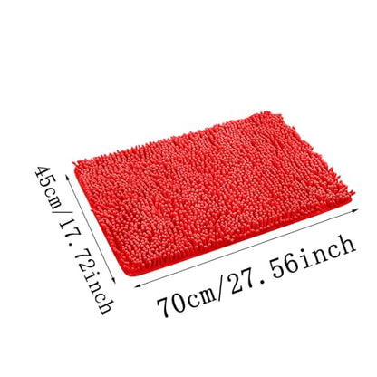 Bathroom Rugs 2024 New 27" X 18" Microfiber Non-Slip Absorbent Shaggy Extra Soft Thick Washable Bath Mats Plush Machine Wash Dry Quick Dry Bath Rug for Bathroom Floor Tub Shower Kitchen - color: Blue