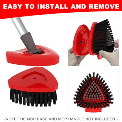 Small 2 Pack Scrub Brush Head ONLY for O Cedar RinseClean 2-Tank Spin Mop, Replacement Head Scrubber Brush,NOT for EasyWring 1-Tank System - color: Small 2 Pack