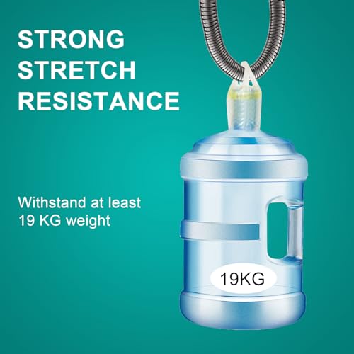 AULEEND，78 inch，encrypted shower hose 304 stainless steel metal - Extra long shower hose -（Universal Connection G 1/2" x 1/2")（Matte Black） - color: Black, size: 78 inch