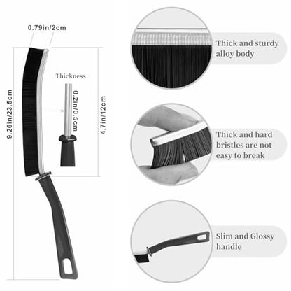 4 PCS Crevice Cleaning Brush,Hard Bristle Crevice Cleaning Brush,Crevice Cleaning Tool is Effective to Clean The Small Gap of Kitchen, tolilet and Windows. - style: 4pcs