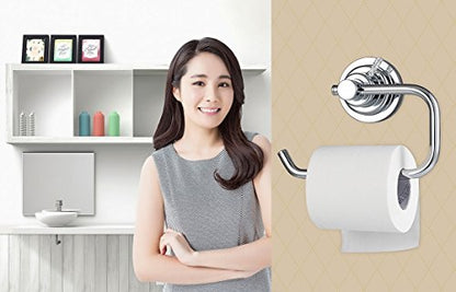 BOPai Modern Vacuum Suction Cup Toilet Paper Holder | Repositionable & Powerful Vacuum Suction