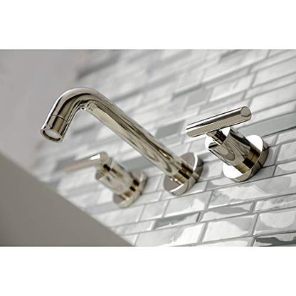 Kingston KS8126CML Wall Mount Bathroom Faucet, Polished Nickel - color: Polished Nickel