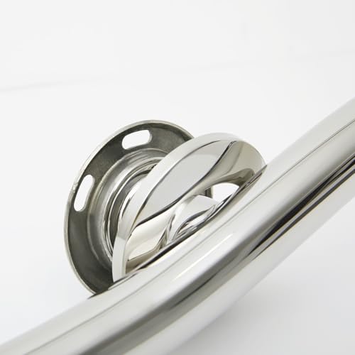 Seachrome 18 inch Bathroom Wave Grab Bar Polished Finish - color: Polished, size: 18