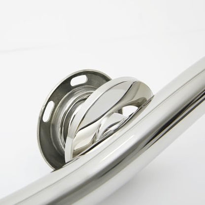 Seachrome 18 inch Bathroom Wave Grab Bar Polished Finish - color: Polished, size: 18