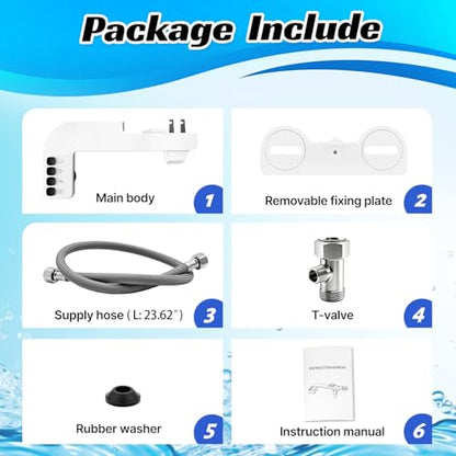 Bidet Attachment for Toilet Non-Electric,Ultra-Slim Self-Cleaning Toilet Bidet with Foldable Dual Nozzles,Adjustable Water Pressure for Rear and Feminine Wash(White) - color: A2-Bidet Attachment
