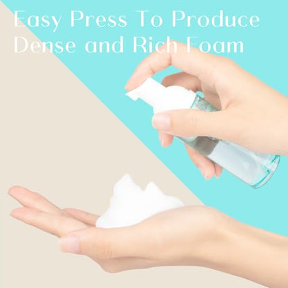 4 Pack Foam Pump Bottle Travel 2 oz/60 ml Small Size Mousse Foam Soap Dispenser Refillable Plastic Foaming Soap Dispenser Empty Travel Foaming Containers for Soap Shampoo Lash Washer - color: Green,red