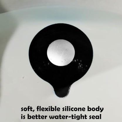Seatery Bathroom Sink Stopper, Tub Stopper, Bathtub Drain Stopper, Bath Tub Plug, Bathtub Drain Cover, Bathtub Drain Plug, Sink Drain Cover, Sink Plug，Black - style: Stopper-1PCS