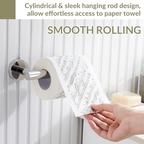 Toilet Paper Holder for Bathroom Paper Storage, Polished Chrome | Rustproof 304 Stainless Steel, Space-saving Drilling Wall Mounted, Rock-solid Hanging Tissue Holder for Restroom, Powder room - color: Polished Chrome