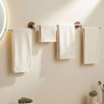 Bathroom Towel Bars, 23-Inch Rustproof SUS304 Stainless Steel Towel Racks, 2-Arm 180° Rotating Wall-Mount Drying Bar for Bathroom & Kitchen, Space-Saving(1 BAR,60cm/23.6in) - color: 1 Bar, size: 60cm/23.6in
