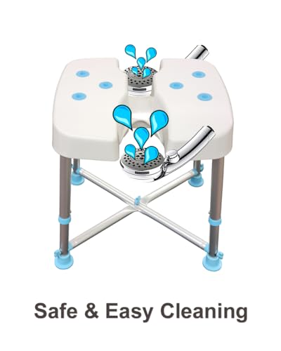 MedGear A-0271A Tool-Free DURA Hygienic Cutout Shower and Tub Assisting Bench