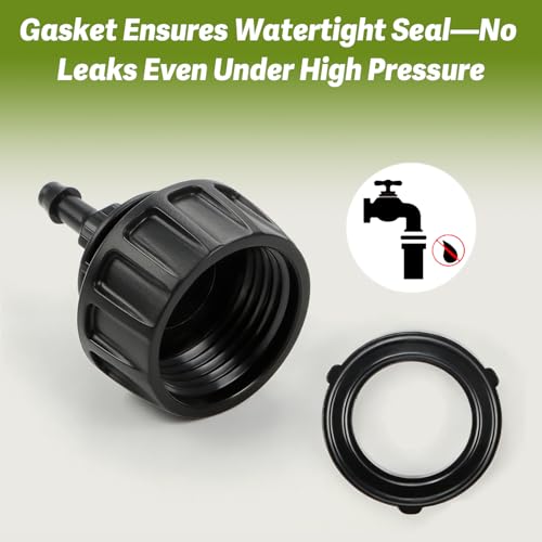 8 Pack 3/4" Garden Hose To 1/4" Irrigation Tubing Adapter, 1/4 Inch Drip Irrigation Tubing To Faucet Garden Hose Adapter 3/4 Inch FHT To 1/4 Inch Supply Line Adapter Fittings - size: 3/4" to 1/4" Tube Adapter-8P