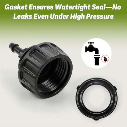 8 Pack 3/4" Garden Hose To 1/4" Irrigation Tubing Adapter, 1/4 Inch Drip Irrigation Tubing To Faucet Garden Hose Adapter 3/4 Inch FHT To 1/4 Inch Supply Line Adapter Fittings - size: 3/4" to 1/4" Tube Adapter-8P