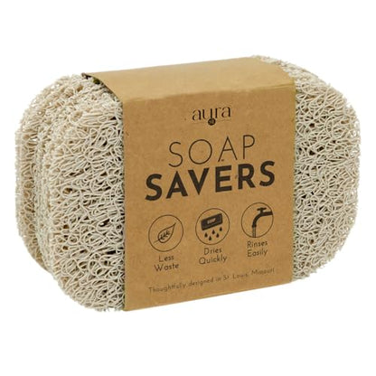 S&T INC. Bar Soap Holder, 4 Pack, 2.9" x 4.4", Cream | For Soap Dishes in Kitchen and Bathroom, Cut-To-Fit, Keep Bar Soap High to Dry, Easily Rinses Clean - color: Cream, size: 4 Pack