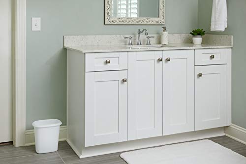 Rubbermaid Vanity Trash Can/Wastebasket 1.5-Gallons/6-Quarts White for Under Counter/Kitchen/Office/Bedroom/Bathroom - size: 1 Pack