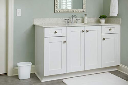 Rubbermaid Vanity Trash Can/Wastebasket 1.5-Gallons/6-Quarts White for Under Counter/Kitchen/Office/Bedroom/Bathroom - size: 1 Pack