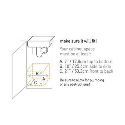 simplehuman 9-Inch Pull-Out Cabinet Organizer, Under Cabinet Sliding Drawer for Kitchen Bathroom, Heavy-Gauge Steel Frame, Removable Drip Guard, Ball-Bearing Tracks, Grey Plastic - size: 9-Inch
