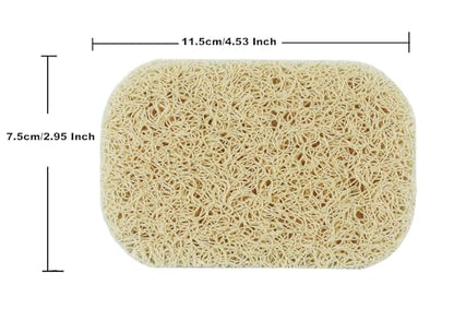 8 Pack Soap Saver Pads, Self Draining Soap Bars Holder Pads for Shower,Kitchen,Bathroom (Beige) - color: Beige
