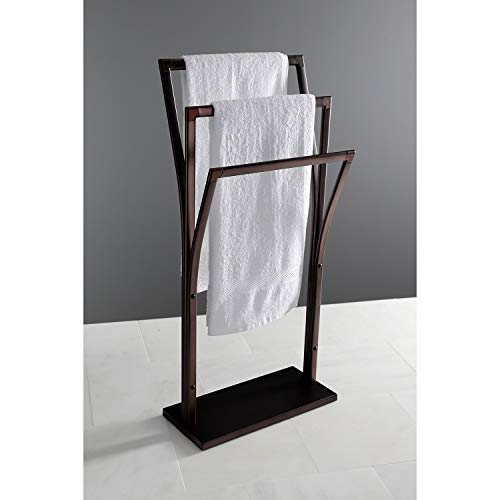 Kingston Brass SCC3305 Edenscape Freestanding Towel Rack, Oil Rubbed Bronze 34.44 x 16.13 x 9.88 - color: Oil Rubbed Bronze