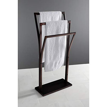 Kingston Brass SCC3305 Edenscape Freestanding Towel Rack, Oil Rubbed Bronze 34.44 x 16.13 x 9.88 - color: Oil Rubbed Bronze