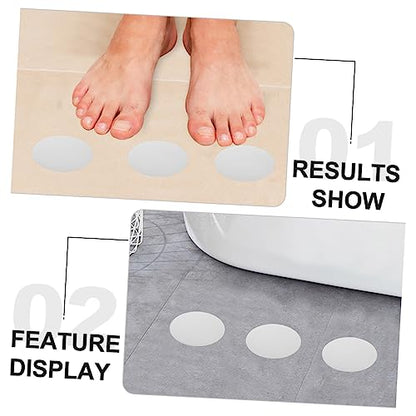 ULTECHNOVO 20Pcs Slip Transparent Bath Stickers Self Adhesive Shower Round Stickers for Enhanced Safety for Smooth Surfaces Bathroom Tub and Shower