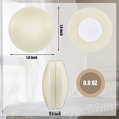 Jetec 12 Pcs/6 Sets Magnetic Curtain Weights No Sew Shower Curtain Magnets Beige Plastic Shower Curtains Liner Clips for Light Curtains Tablecloth Liner - color: Beige