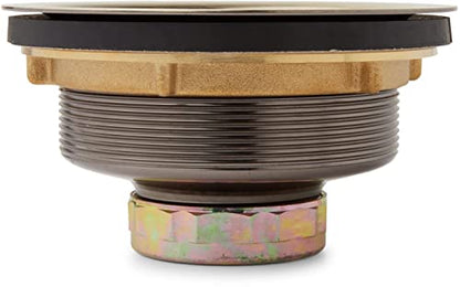 Signature Hardware 482758 4-1/2" Basket Strainer with Tailpiece - color: Aged Brass