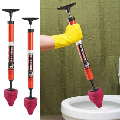 High Pressure Toilet Unblock a Shot, 2025 Upgrade Toilet Plunger Kit, High Pressure Shot Toilet Pipe Plunger Air Drain Clog Remover Tool for Bathroom Kitchen (2 PCS) - color: 2 PCS