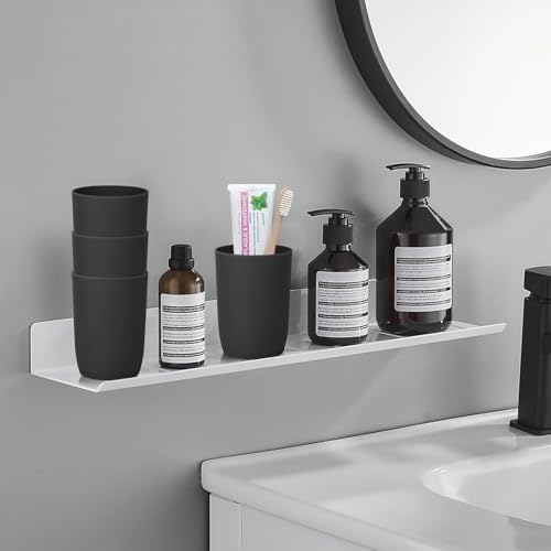 AstraLoom 4PCS Bathroom Tumbler Set, 9.5oz/280ml Unbreakable Toothbrush Holder Cups, Dishwasher Safe Plastic Organizer for Toothbrushes, Makeup Brushes & Vanity Counter, Black - color: Black