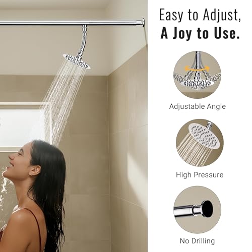 All Metal High Pressure Dual Shower Head for Couples (Chrome) | Ideal for Couples, All Metal Construction, High Pressure, No Professional Plumber Needed - color: Chrome