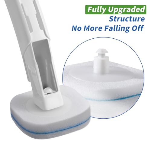Disposable Toilet Brush - Toilet Bowl Cleaner, Toilet Cleaning Supplies, Toilet Brush with Holder, 14 Refills for Deep Cleaning and Hygienic Bathroom Maintenance - size: 1 Brush+14 Refills