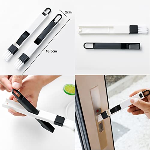 Magic Window Track Cleaner, Window Groove Cleaning Brush Tools Set, 5Pcs | Groove Gap Corner Crevice Cleaner for Windows and Tracks, Window Track Cleaning Tools