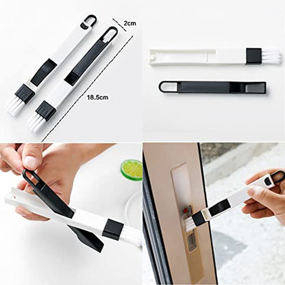 Magic Window Track Cleaner, Window Groove Cleaning Brush Tools Set, 5Pcs | Groove Gap Corner Crevice Cleaner for Windows and Tracks, Window Track Cleaning Tools