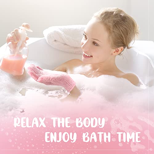 Didaey 104 Pcs Exfoliating Glove Bulk Shower Gloves with Hanging Loop Exfoliating Body Scrubber Dead Skin Remover for Body Bath Beauty Spa Massage Scrubs Men Women Bathing(Multicolor) - color: Multicolor