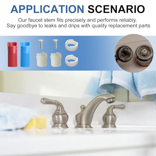 Upgrade 97479 Stem Extension Kit for Moen Monticello Series Widespread Bathroom Sink Faucet replacement parts for Moen 1222 1224