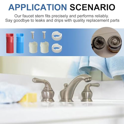 Upgrade 97479 Stem Extension Kit for Moen Monticello Series Widespread Bathroom Sink Faucet replacement parts for Moen 1222 1224
