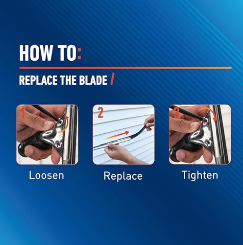 Unger Connect and Clean 16” Performance Window and Glass Cleaning Squeegee with Replacement Rubber, Cleaning Supplies, Heavy Duty Household Cleaner Tools with Streak-Free Results - size: 16 Inch (Pack of 1), style: 16” Performance Grip Squeegee