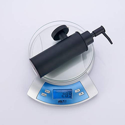 BGL Soap Dispenser Stainless Stee Black Round 304 Wall Mount Liquid and Soap Dispenser for Kitchen and Bathroom - color: Black