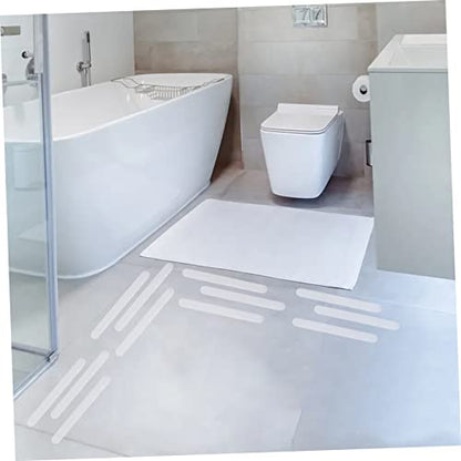 Waterproof Anti-Slip Tape 24pcs Adhesive Bath Safety Strips for Bathtubs and Showers Non-Slip Treads for Stairs and Floors 2cm Width - size: 24 pcs